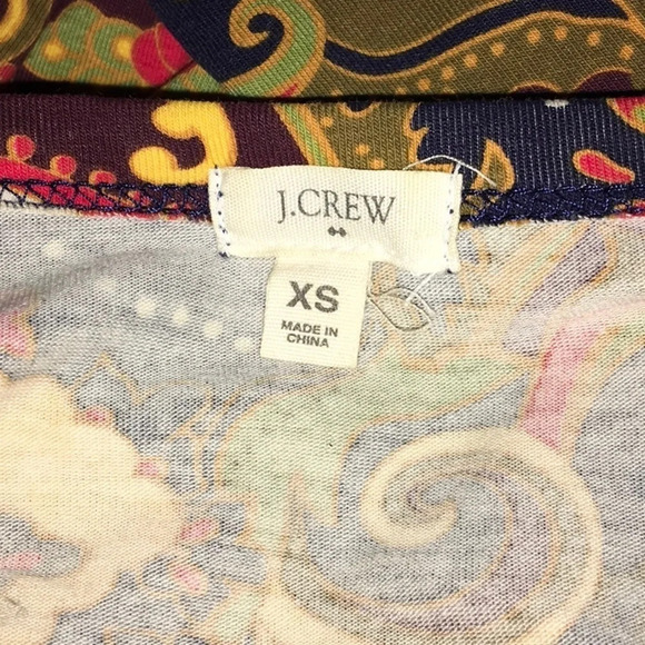 J. Crew Floral Dress Long Sleeve T-Shirt Bodycon S - Picture 3 of 3